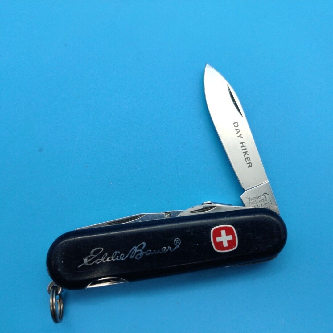 Wenger Day Hiker Swiss Army Knife Lock Blade Eddie Bauer 85mm