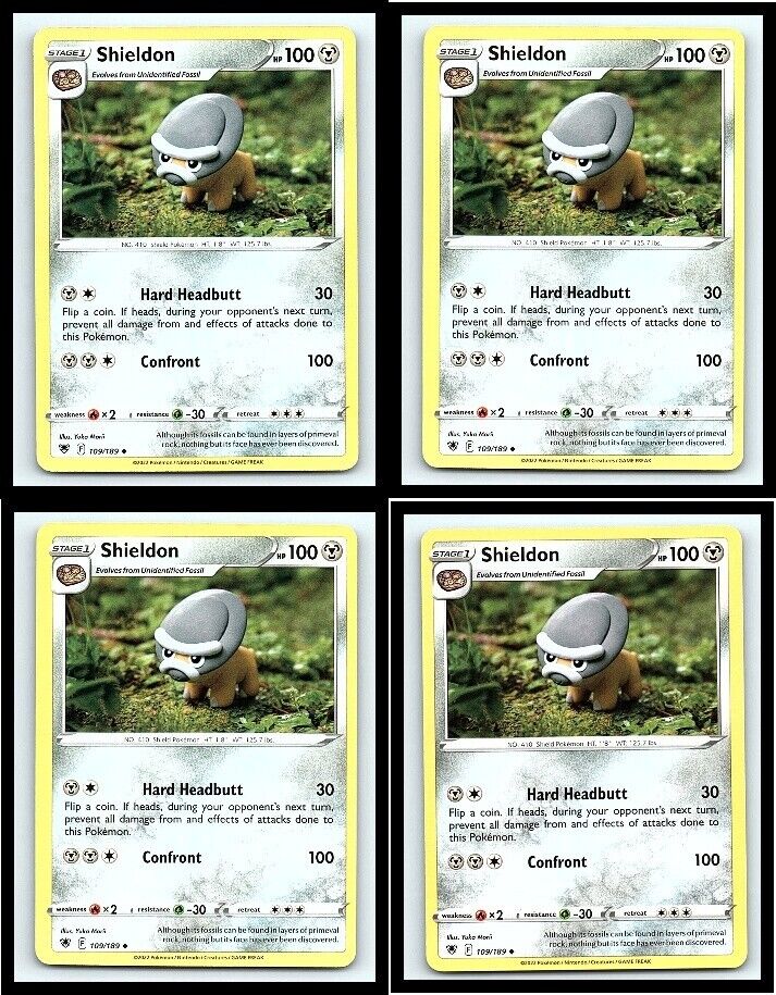 Shieldon 109/189 4 Clay Art Astral Radiance Pokemon Card