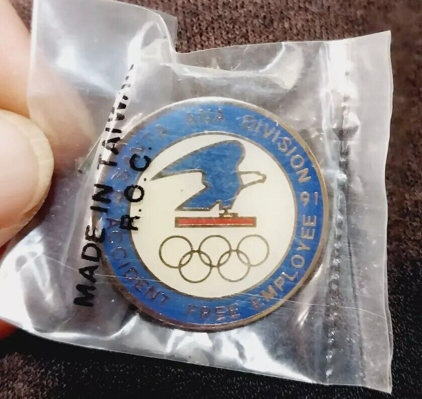 USPS Olympics Vintage Accident Free Lapel Pin United States Postal Service 1991