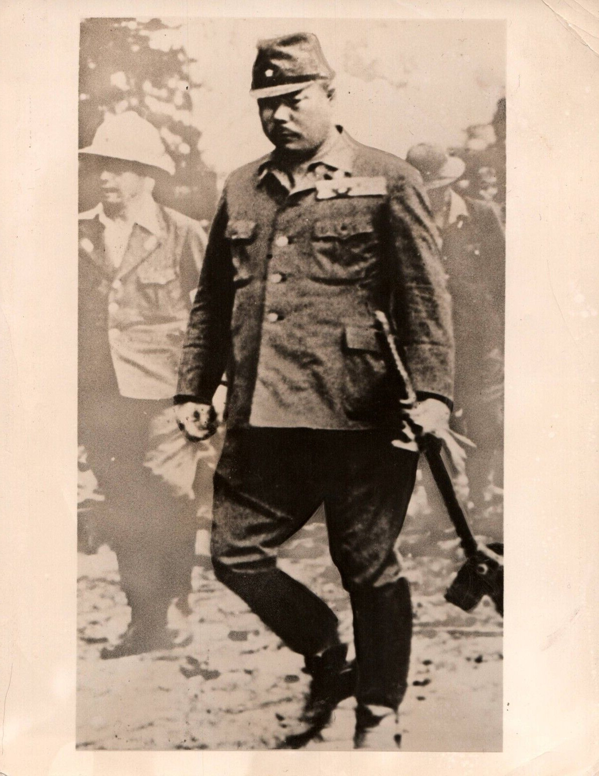 RARE WWII JAPANESE GENERAL TOMOYUKI YAMASHITA PORTRAIT PRESS PHOTO 1944 C46