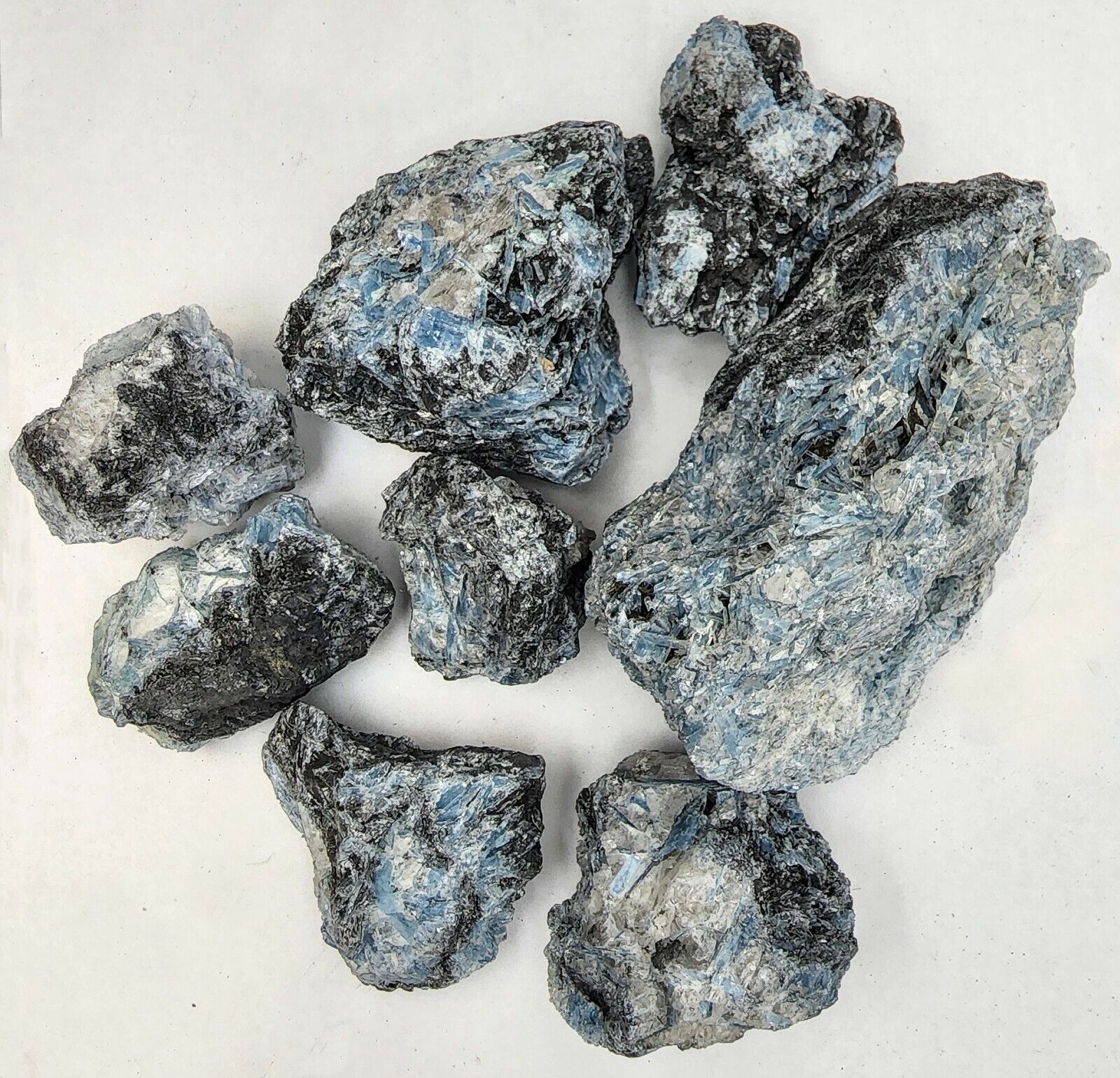 Blue - Black Kyanite Rough Crystal Pieces- 1/2\