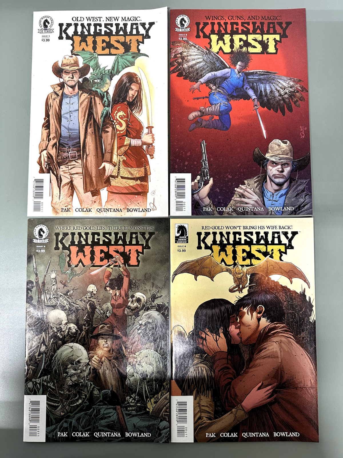 Kingsway West #1 - 2 - 3 - 4  Dark Horse Comics - Old West New Magic NM/NM-
