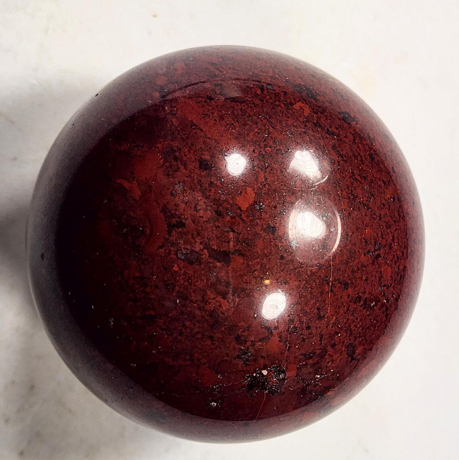 Cave Creek AZ Red Jasper Large 82mm Sphere for Home Decor or Unique Gift 6101