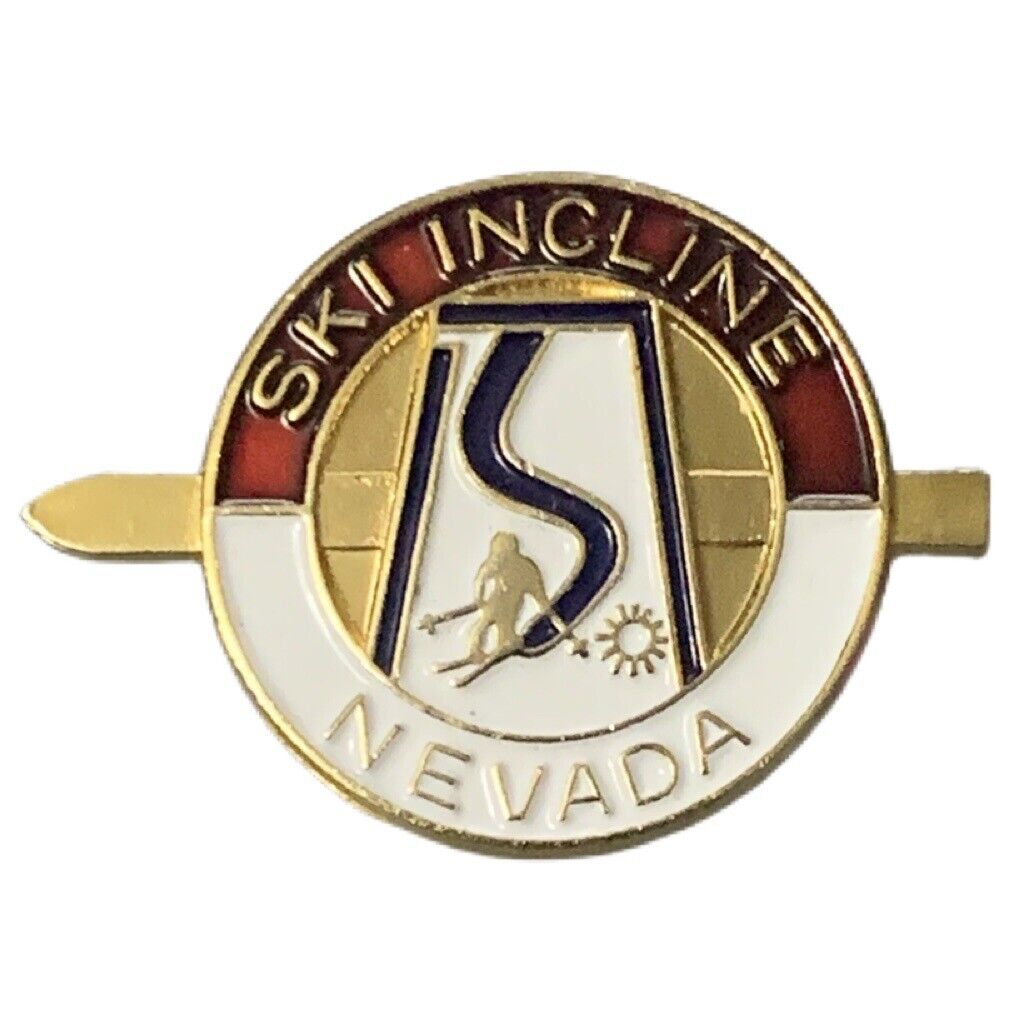 Vintage Ski Incline Nevada Travel Souvenir Pin