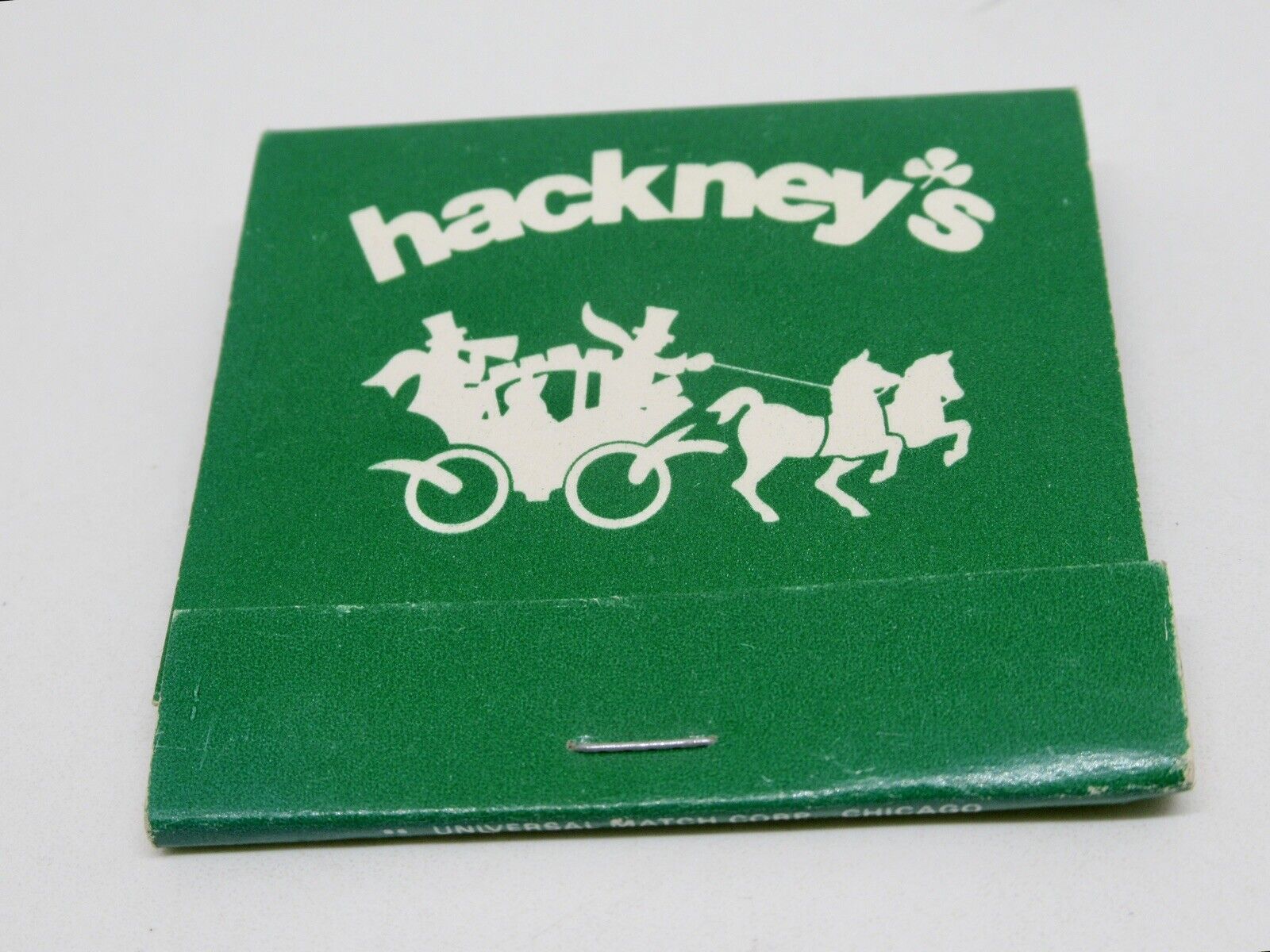 Hackney's Restaurant CHICAGO Harms Glenview Illinois FULL Matchbook