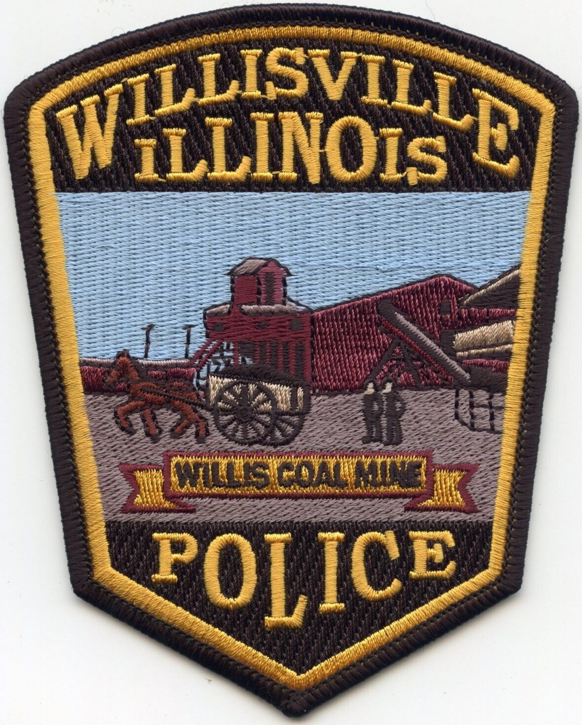 WILLISVILLE ILLINOIS Willis Coal Mine POLICE PATCH