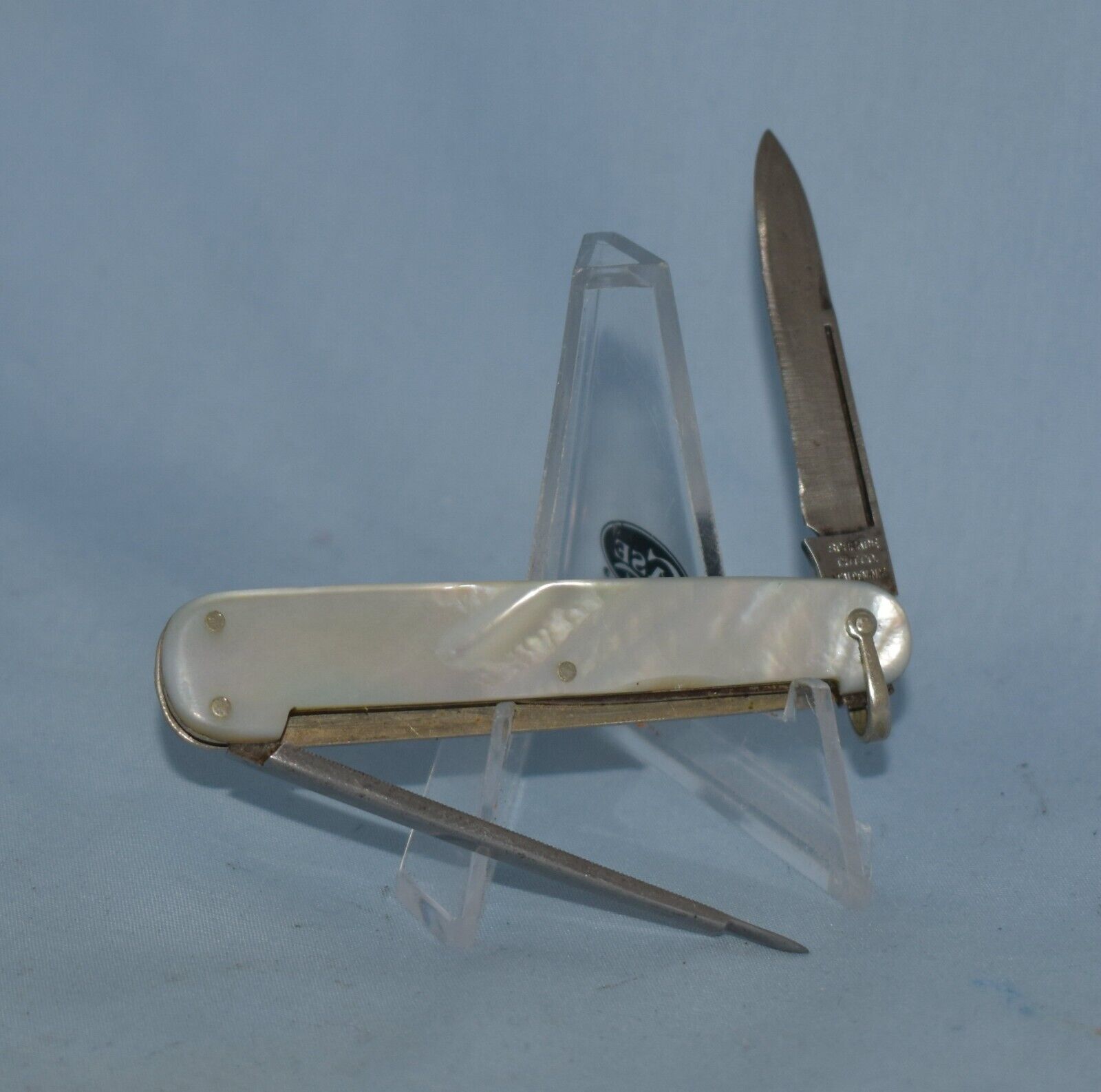 RARE VINTAGE SCHRADE CUTLERY CO MOTHER OF PEARL LOBSTER KNIFE 1904-46 \