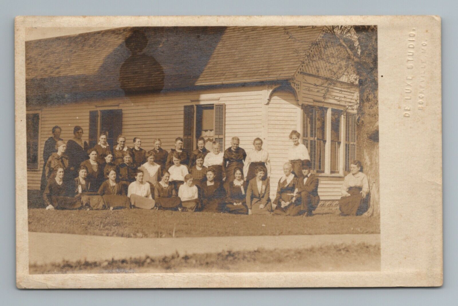 c.1910s-1930s Man Women Booneville Missouri RPPC Postcard