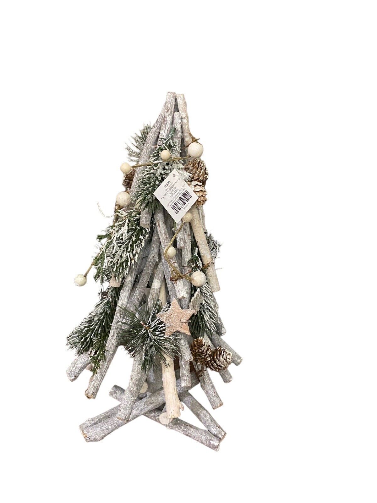 Nwt/ Silver And Grey Driftwood Tree