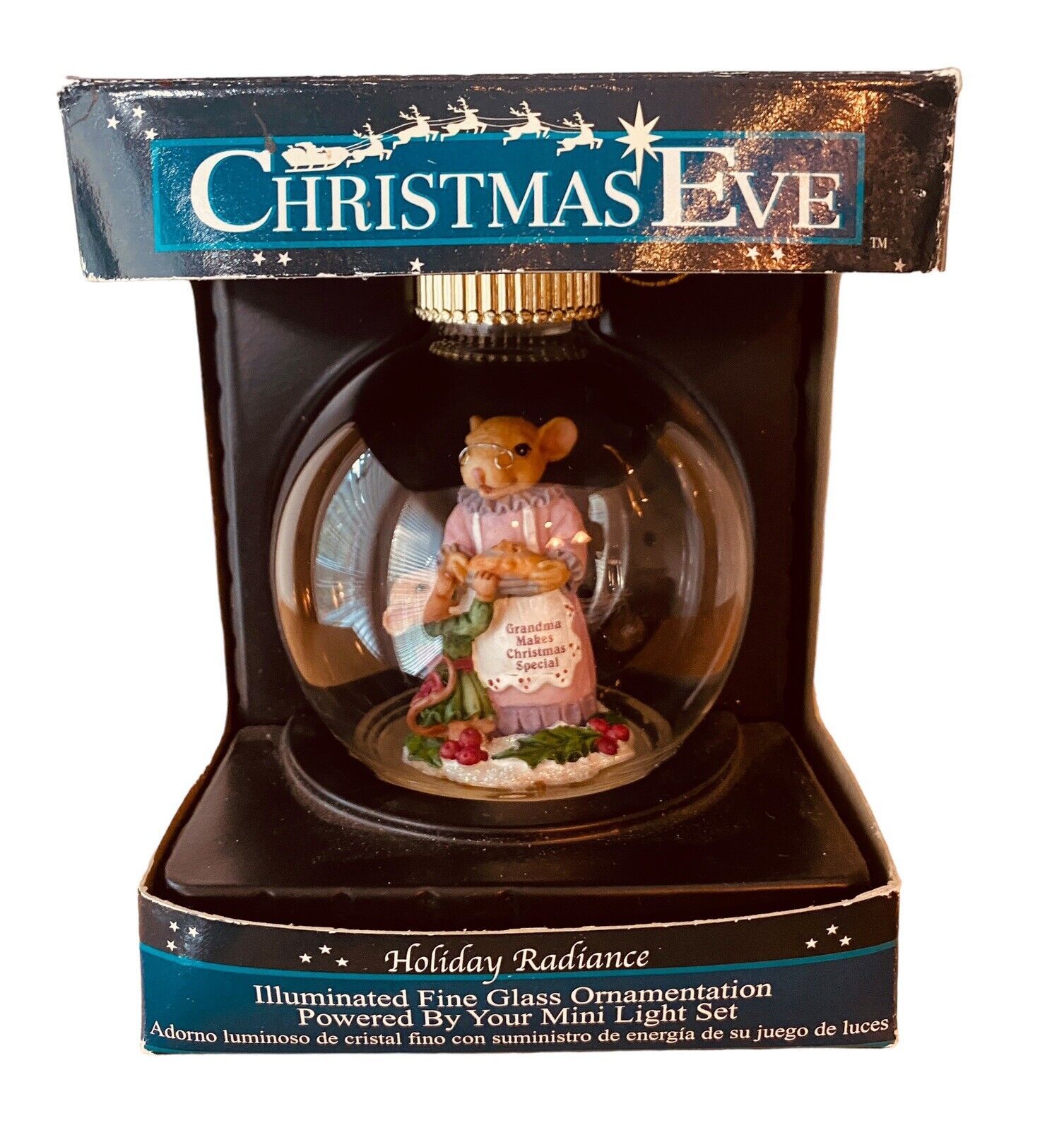 Christmas Eve Light Up Ornament Grandma Baking