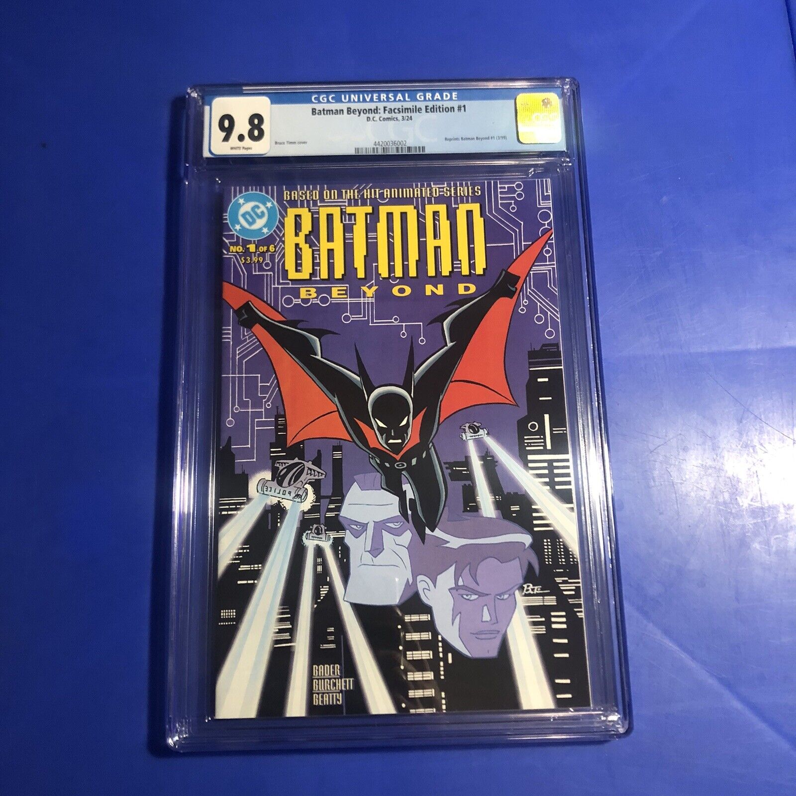 BATMAN BEYOND #1 CGC 9.8 Facsimile Reprint 1st Appearance Terry McGinnis DC 2023