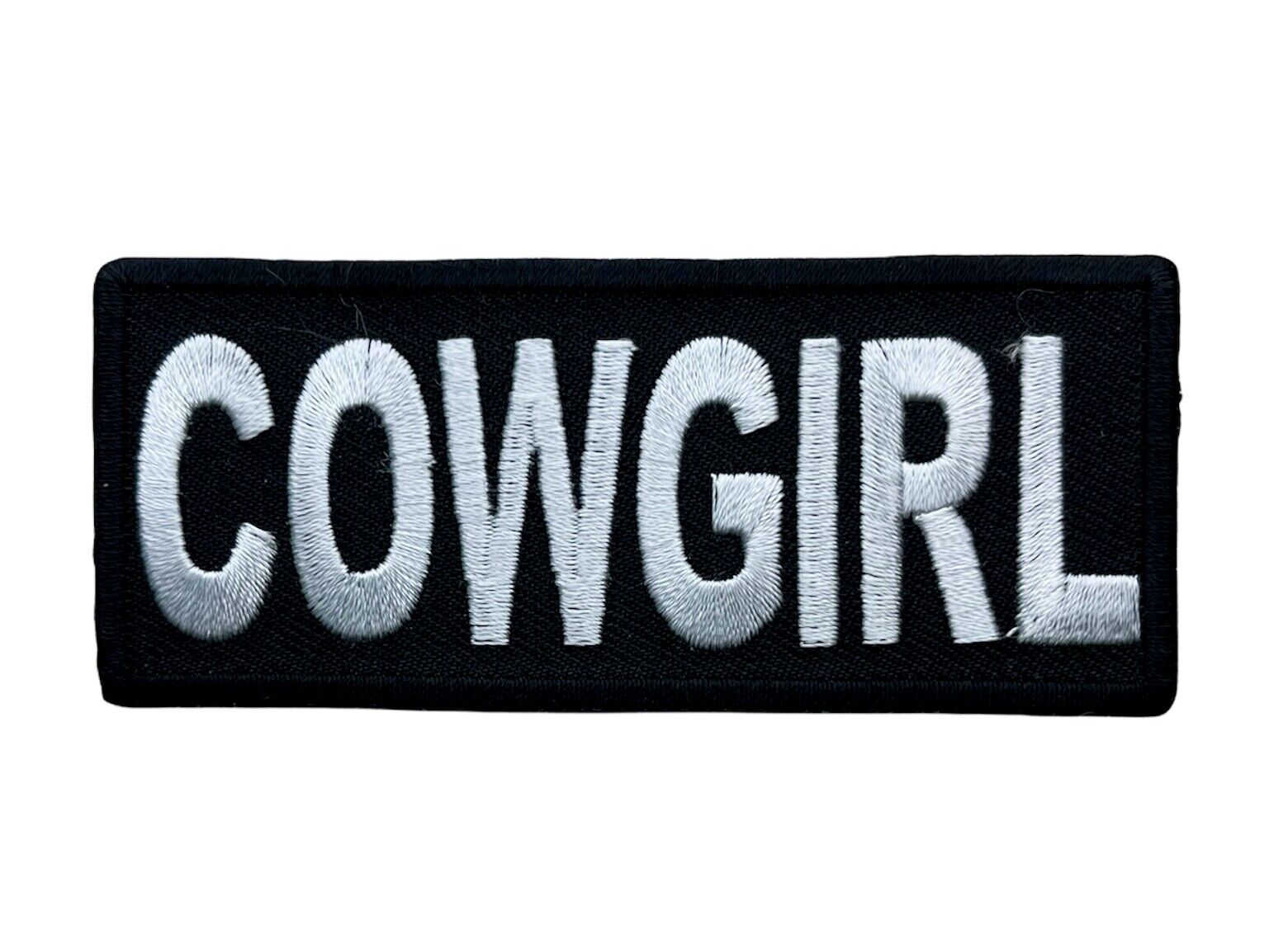 Cowgirl Black White 4 Inch Embroidered Patch IV1558 F5D32Q