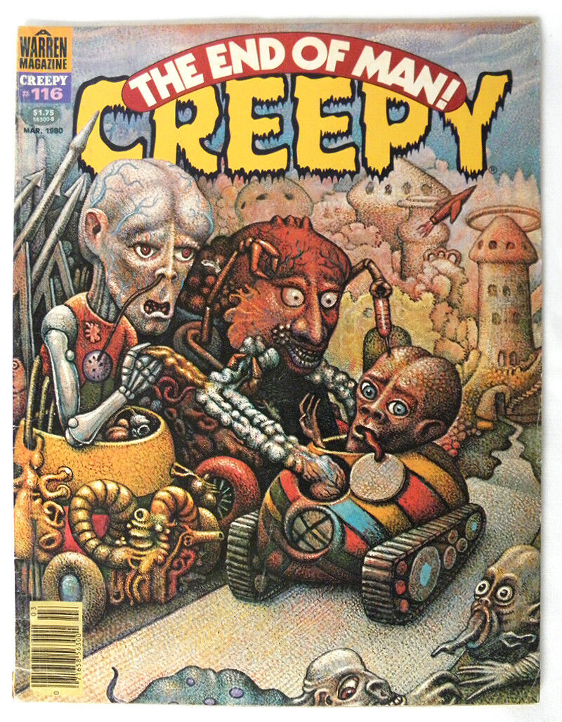 1980 Creepy #116 Terrance Lindall Cover Horror Sci Fi Aliens Space VG+/FN VTG