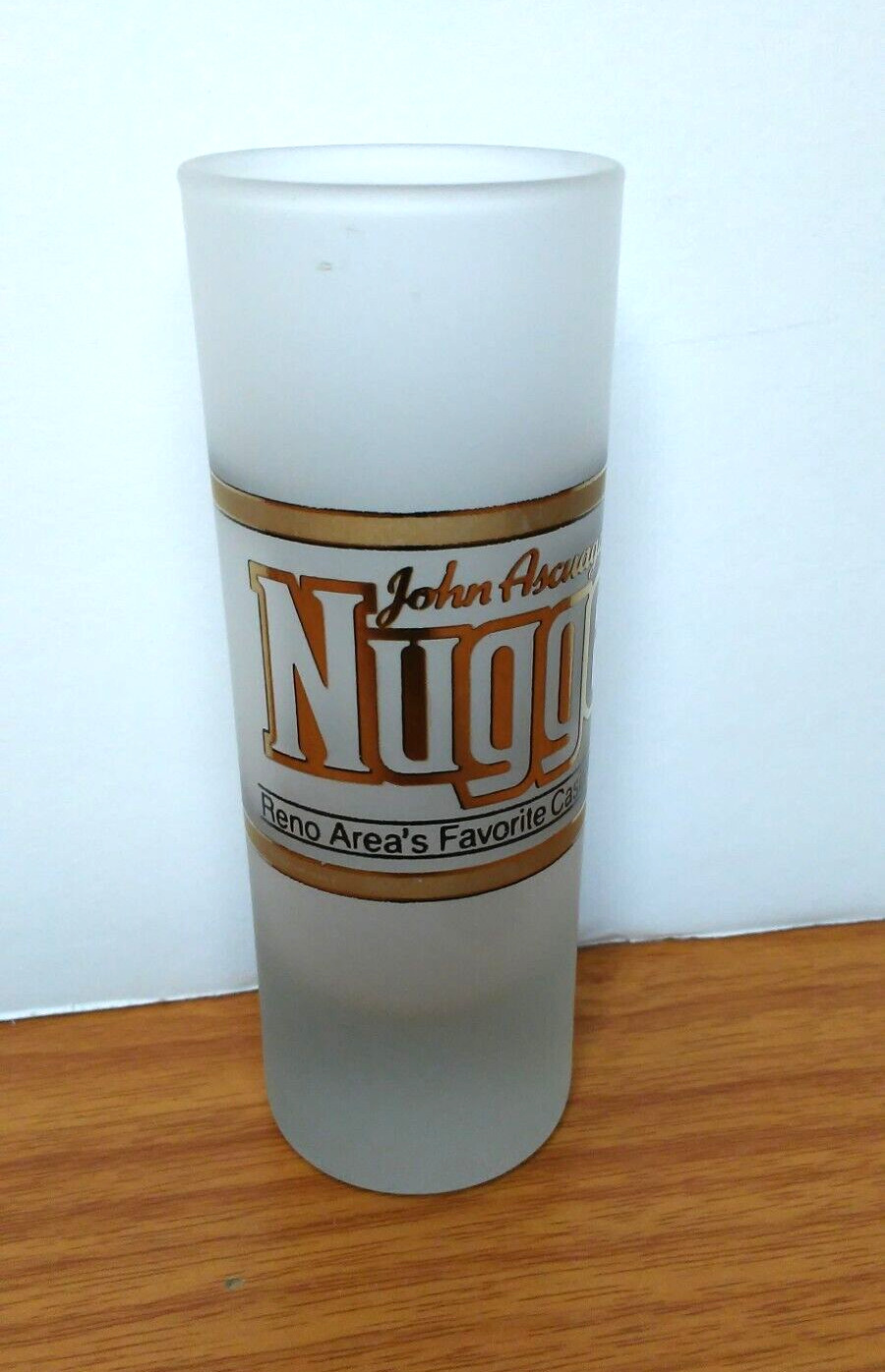 John Ascuaga\'s Nugget Reno Casino Resort Frosted Shooter Tall Shot Glass