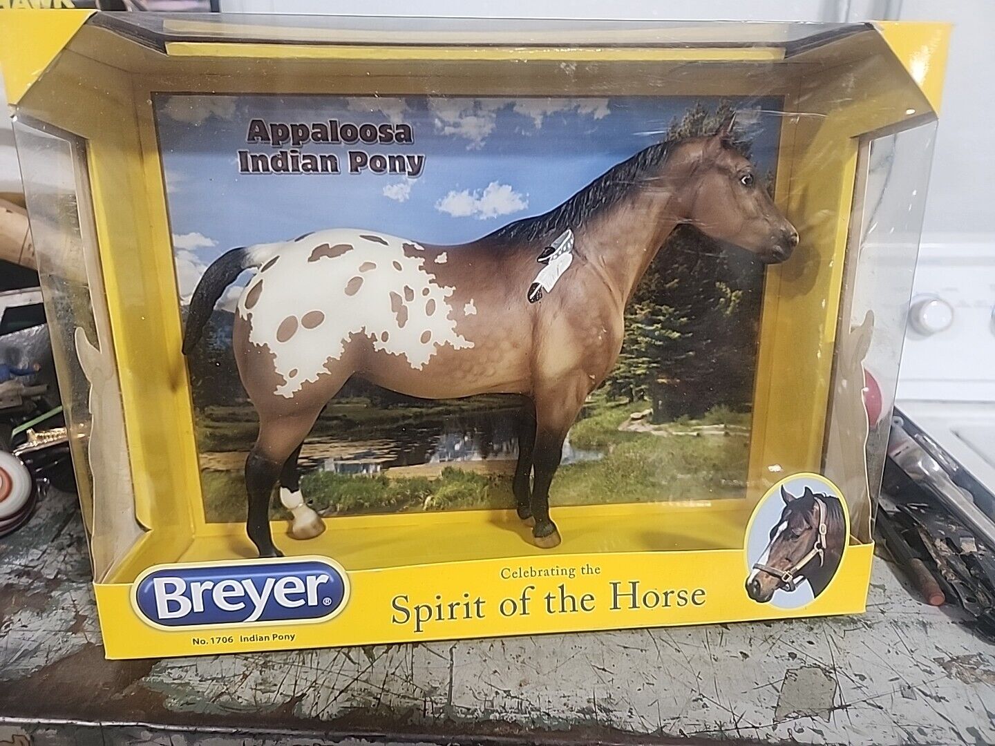 Breyer No. 1706 Appaloosa lndian Pony Traditional Series 1:9 Scale NIB
