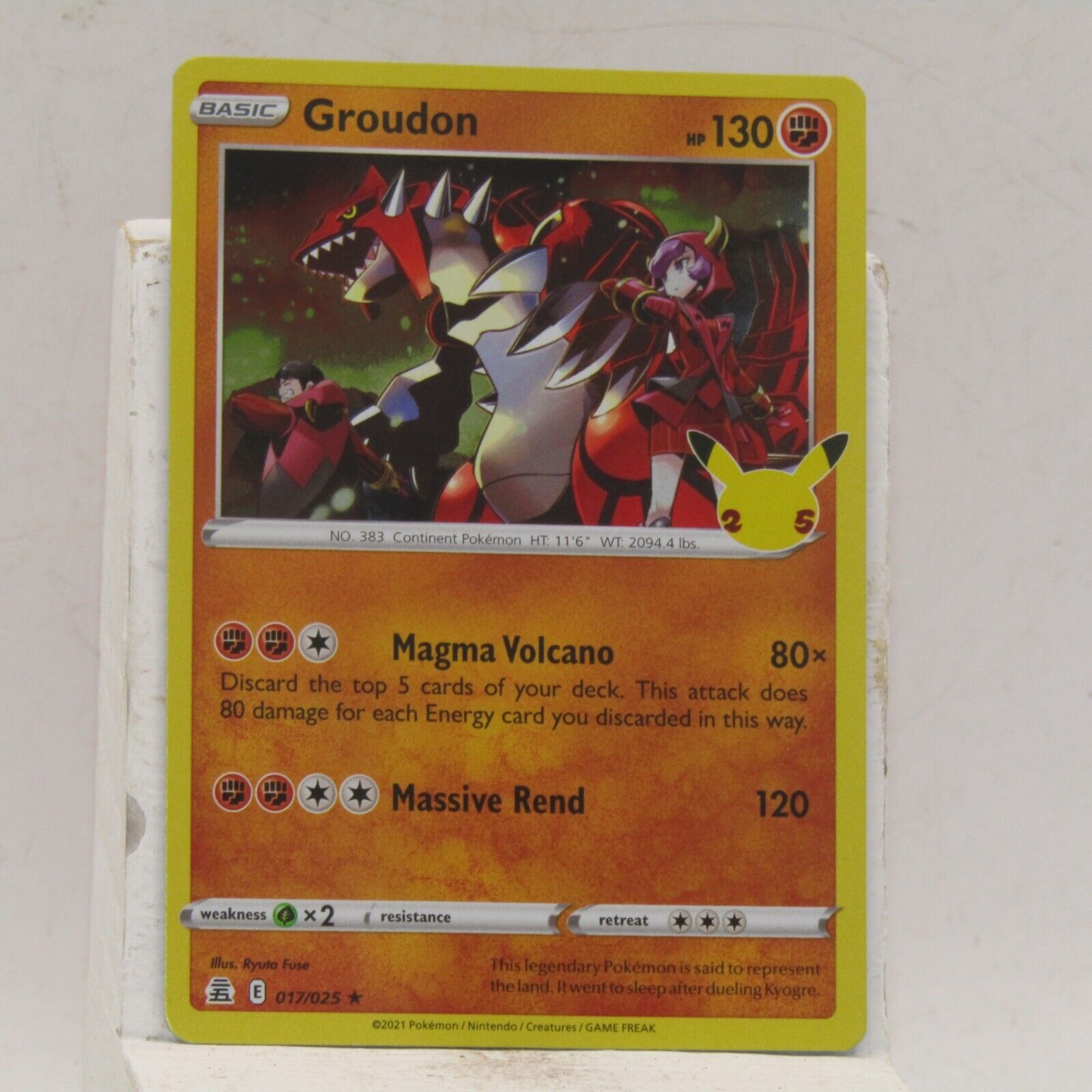 Pokemon Card Groudon - Excellent condition