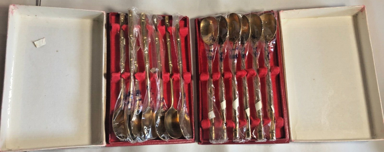 Lot of 13 Thailand Solid Pure Nickel Bronze Flatware Spoons Never Used