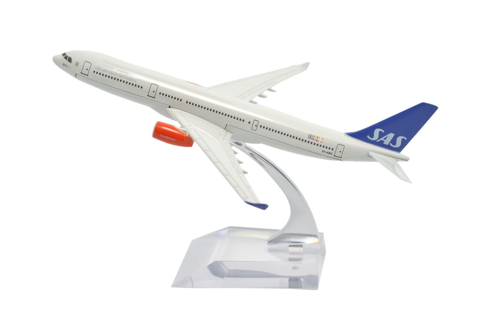 TANG DYNASTY 1/400 16cm Scandinavian Airlines Airbus A330 Alloy Airplane Plane M