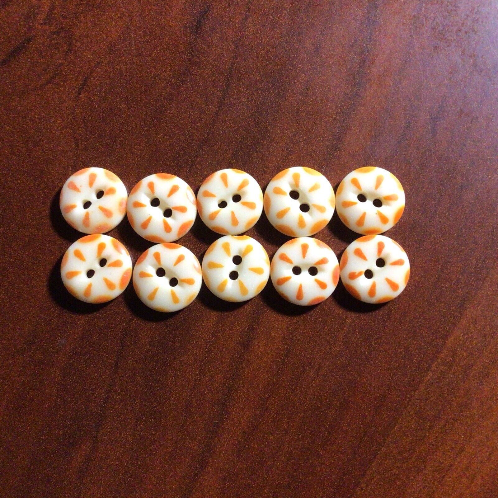 Lot Of 10 China Stencil Buttons.