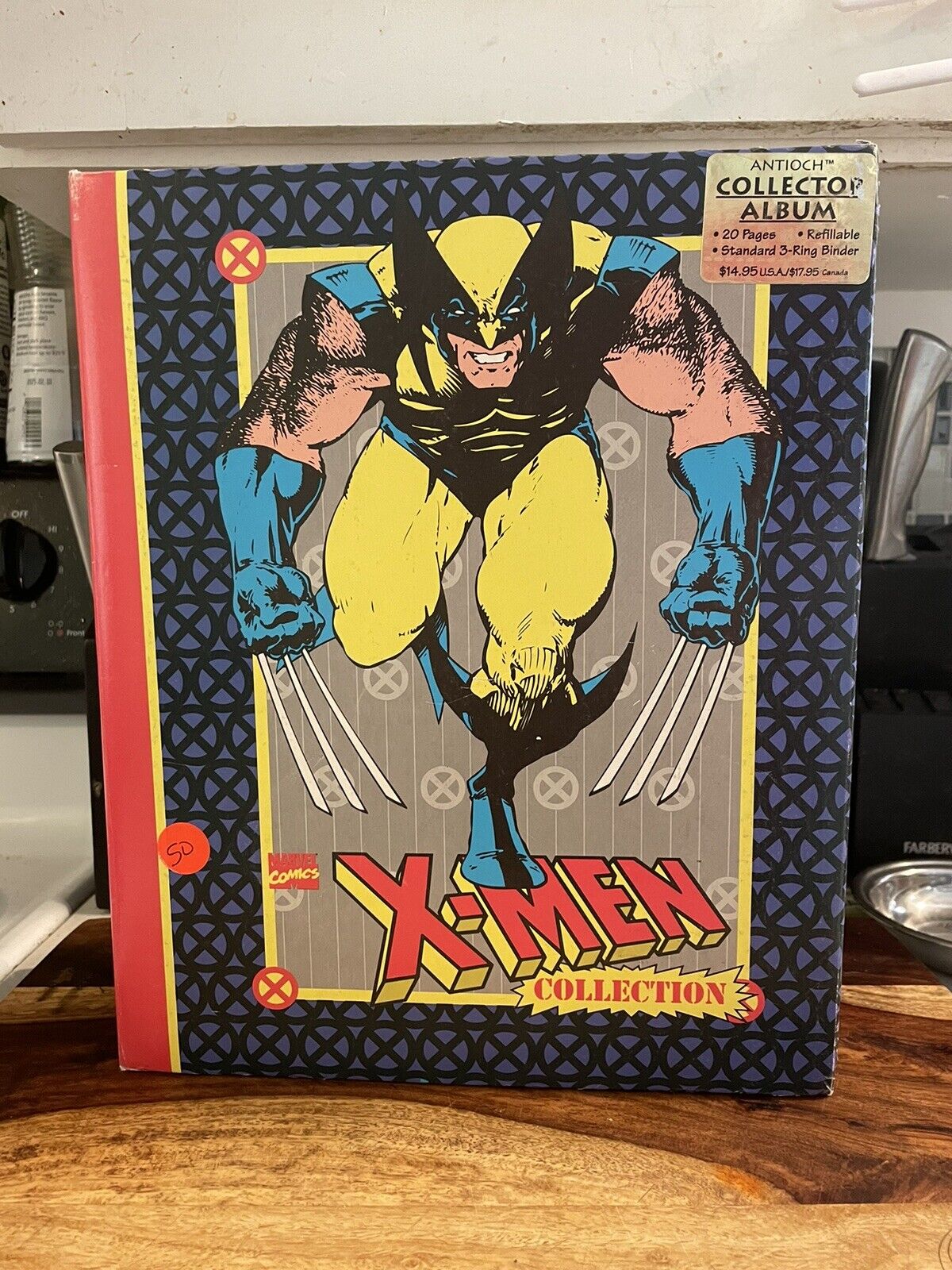 Vintage 1994 Marvel X Men Wolverine Trading Card Binder Empty
