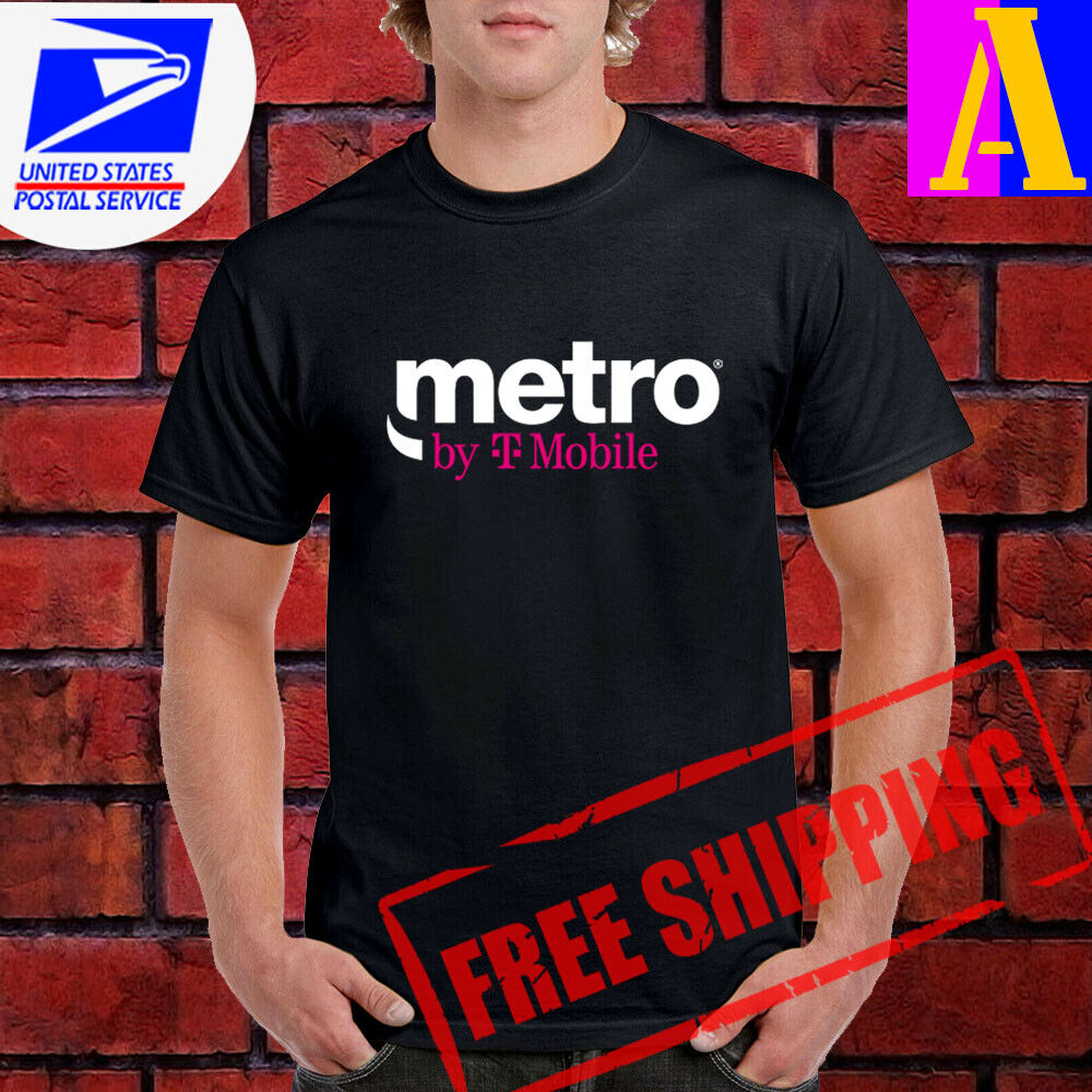New Metro By T-Mobile Logo Men\'s T Shirt Size USA S - 5XL 