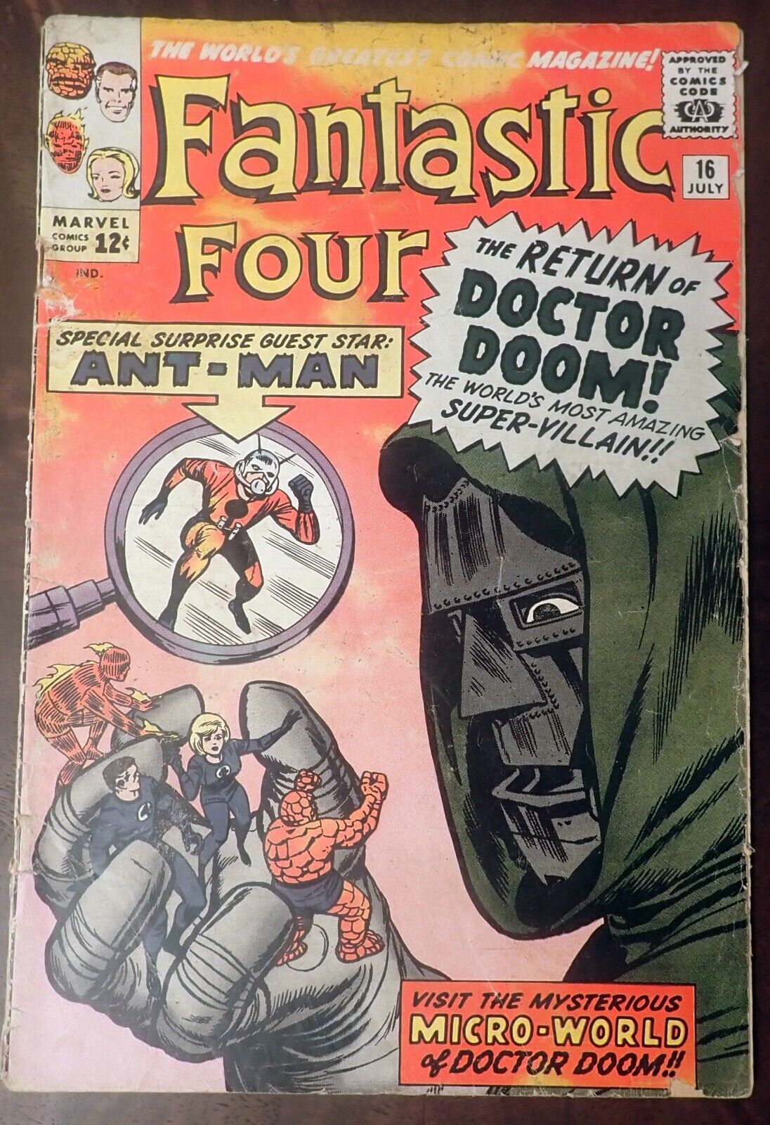 Fantastic Four #16 EARLY ANTMAN and DOCTOR DOOM 1963