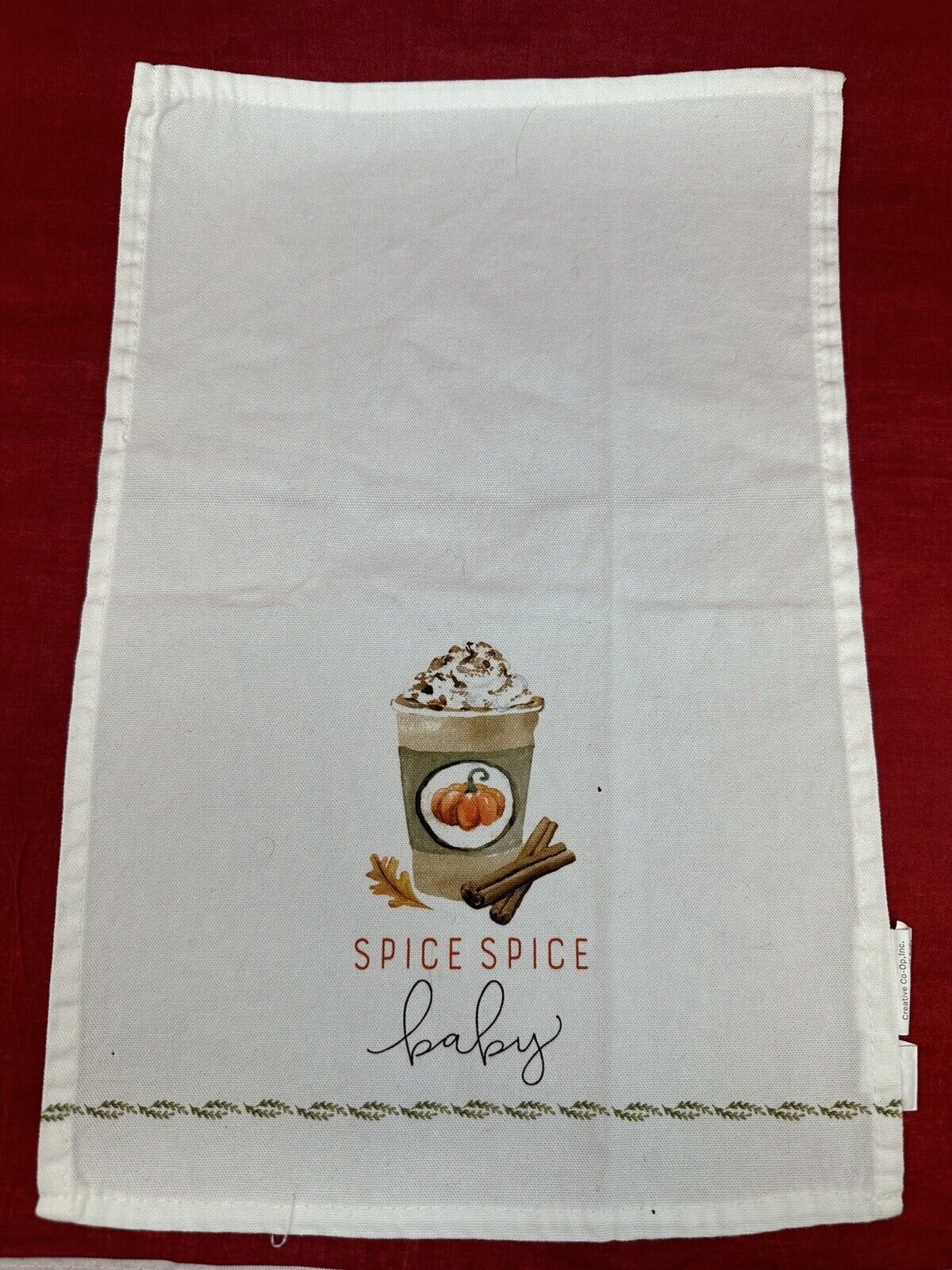 Heather Myers Spice Baby Coffee Linen Towel 17\