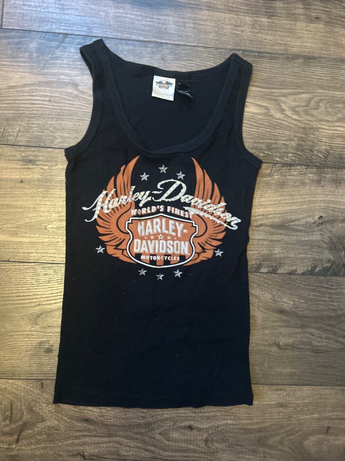 Harley Davidson Authentic Womens Black Small Tank Top