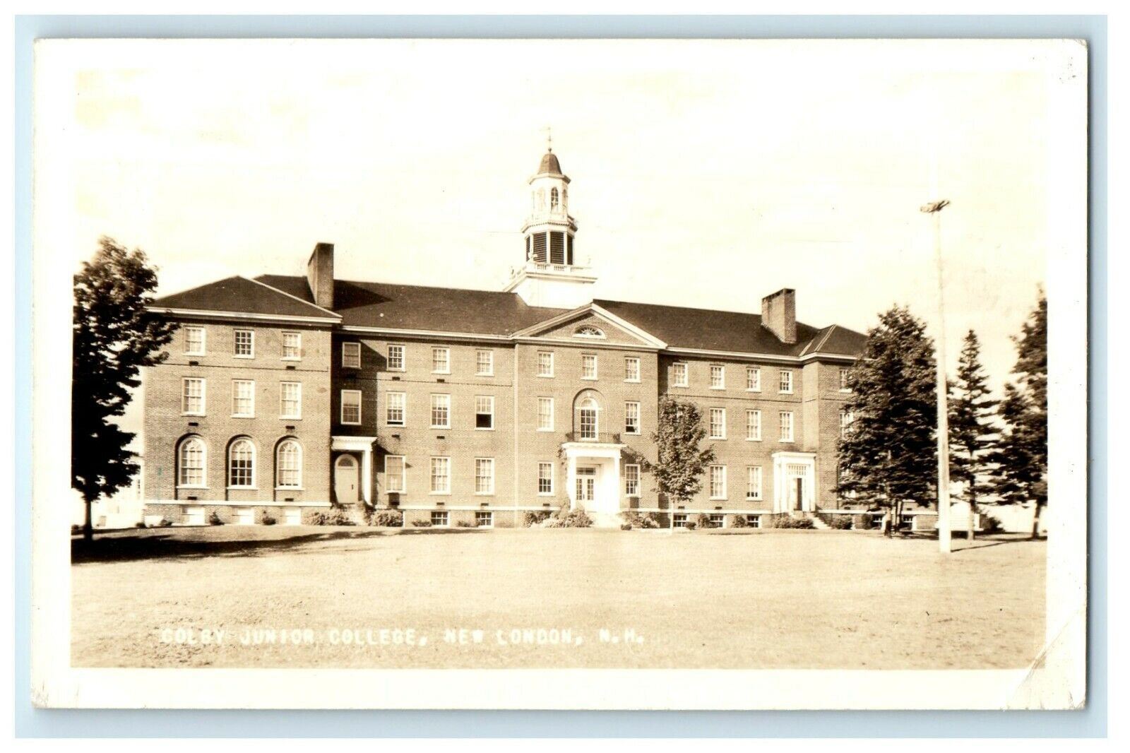 1935 Junior College New London New Hampshire NH RPPC Photo Vintage Postcard