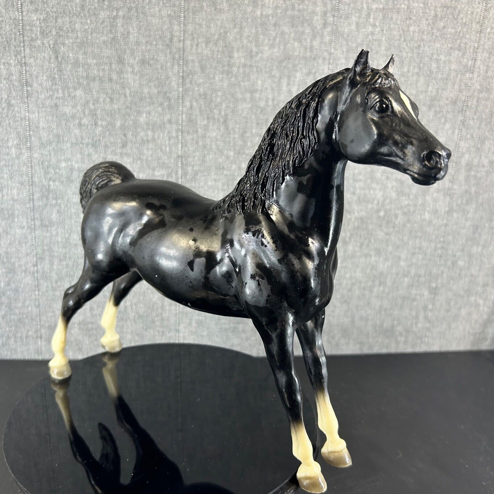 Breyer Molding Horse Black Morgan Horse Stallion Figure Read