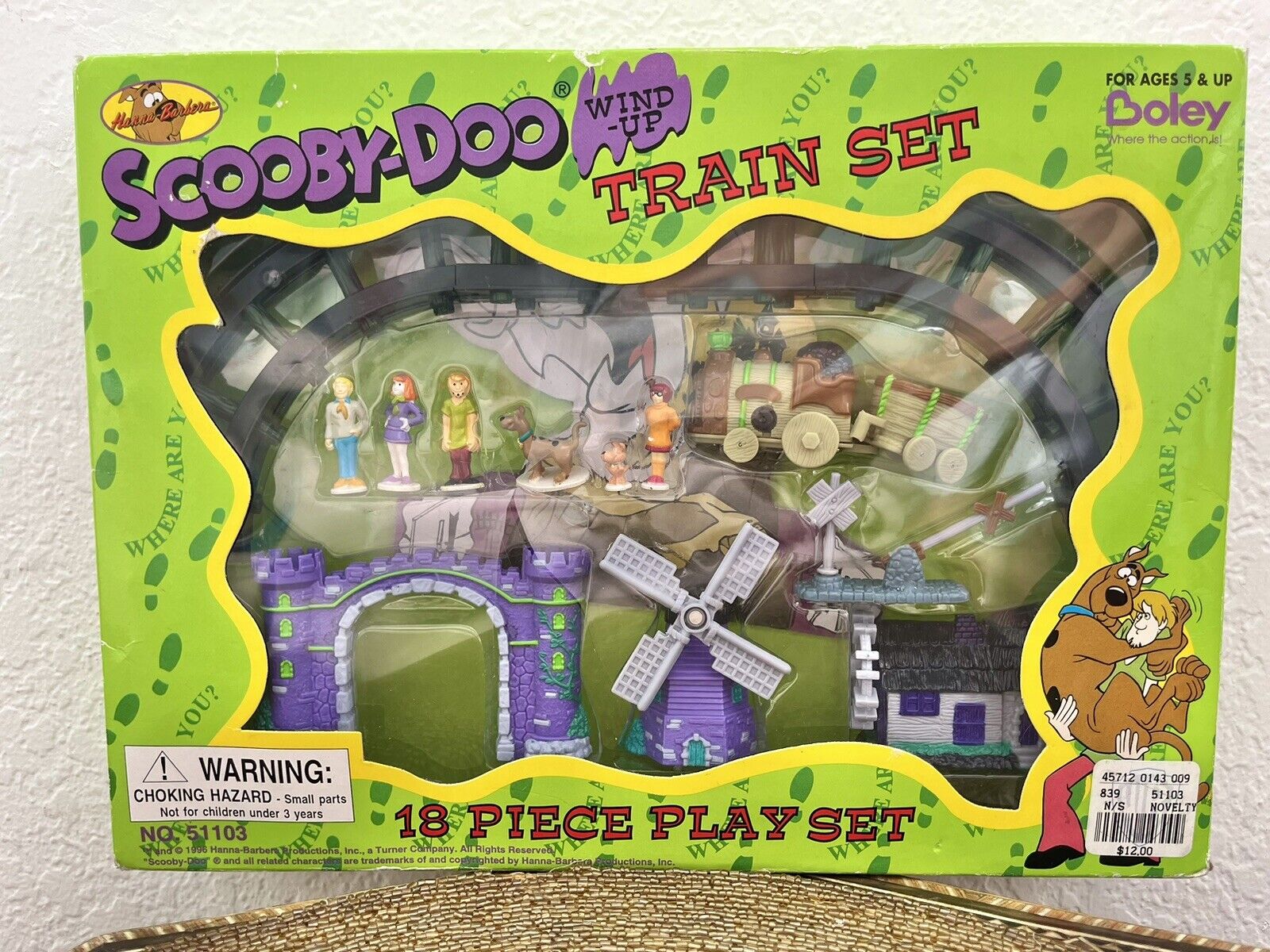 Boley Scooby-Doo Wind-Up Train Set 1996 No.51103 *BOXED* READ