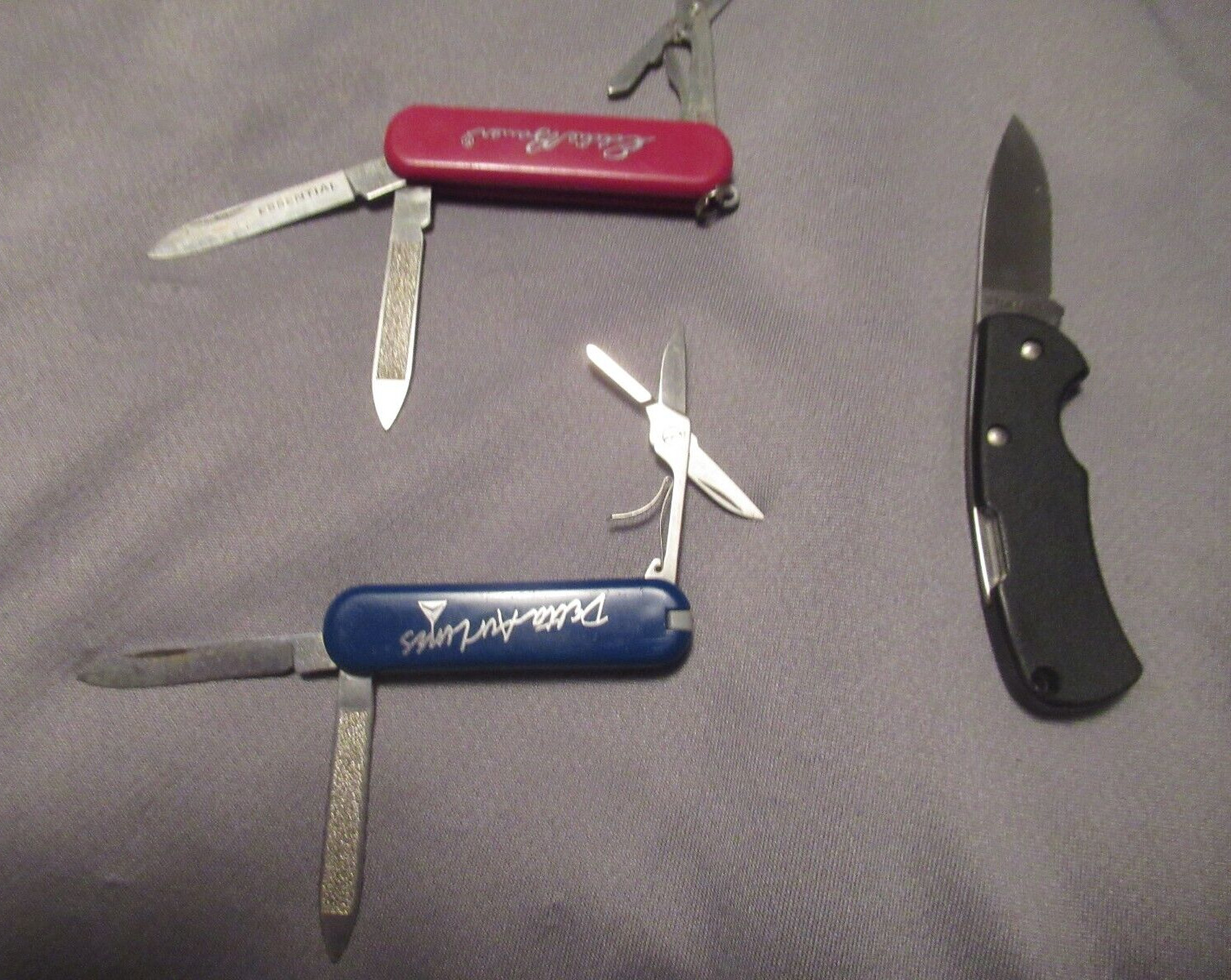 Vintage Eddie Bauer, Delta Air Lines & Zippo Pocket Knives - Lot of 3