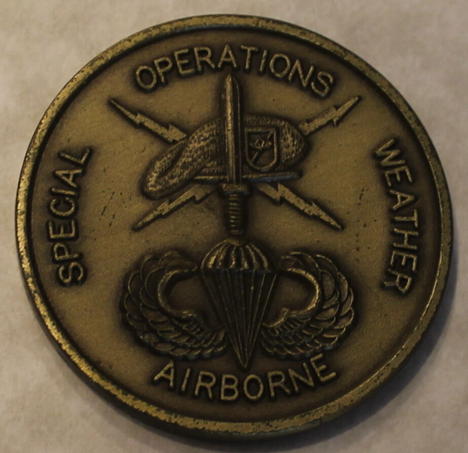 18th Weather Squadron Special Operations Airborne Challenge Coin