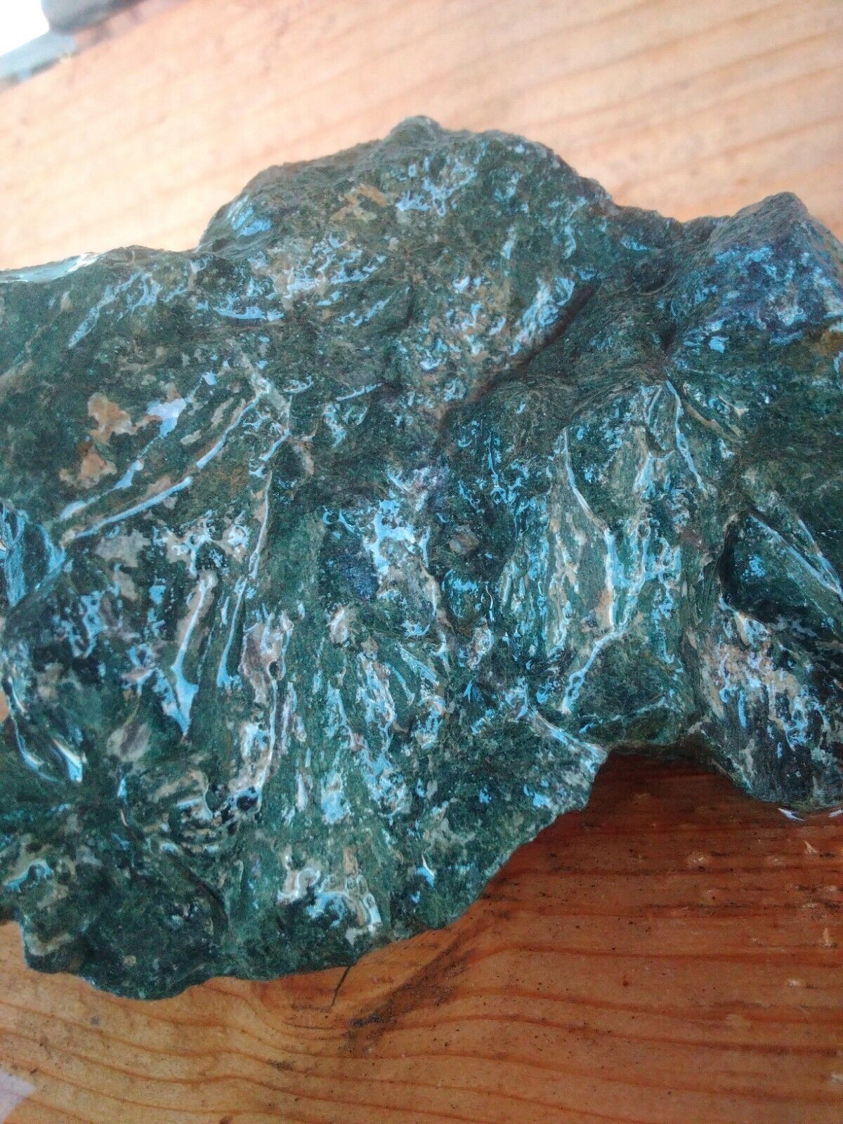 Epidote Green Serpentine Possible Calcite Clusters