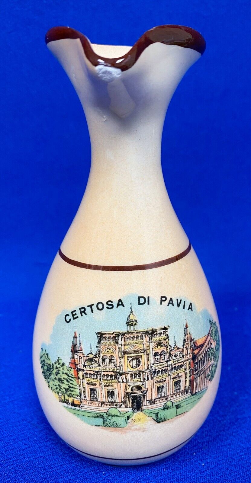 Estate Certosa Di Pavia Monastery Lombardy Italy Holy Water Wine 6” Pitcher 75 