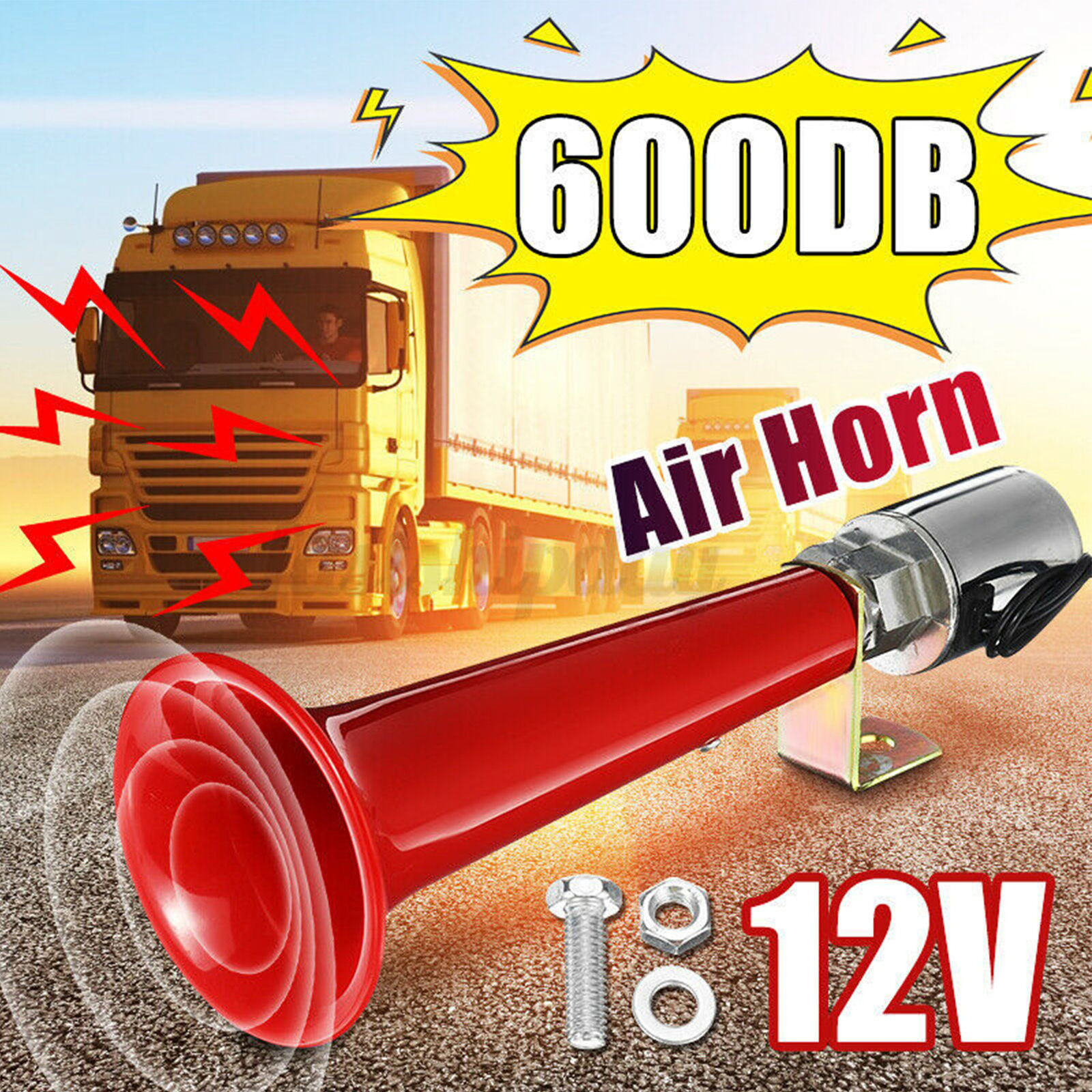 150DB Car Air Horn Compressor Kit Train Horn for Car Super Loud Car Horn