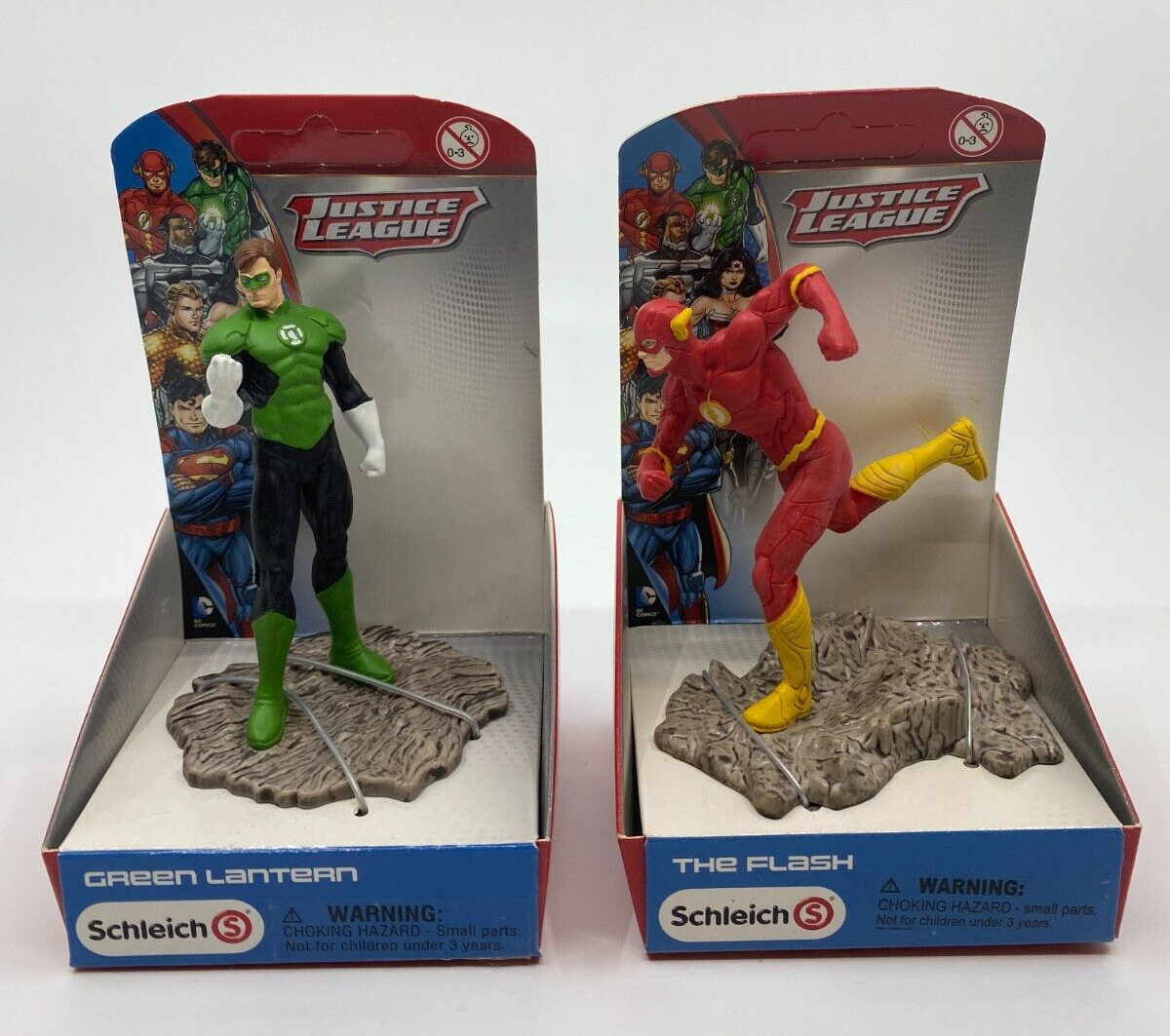 DC Comics Justice League Flash & Green Lantern Figurine SCHLEICH - NEW