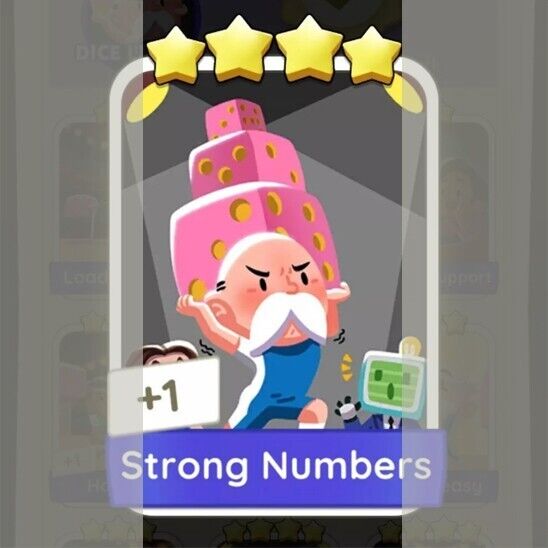 Strong Numbers Monopoly GO 4 Star ⭐️⭐️⭐️⭐️ Stickers -⚡️Cheap Fast DELIVERY⚡️