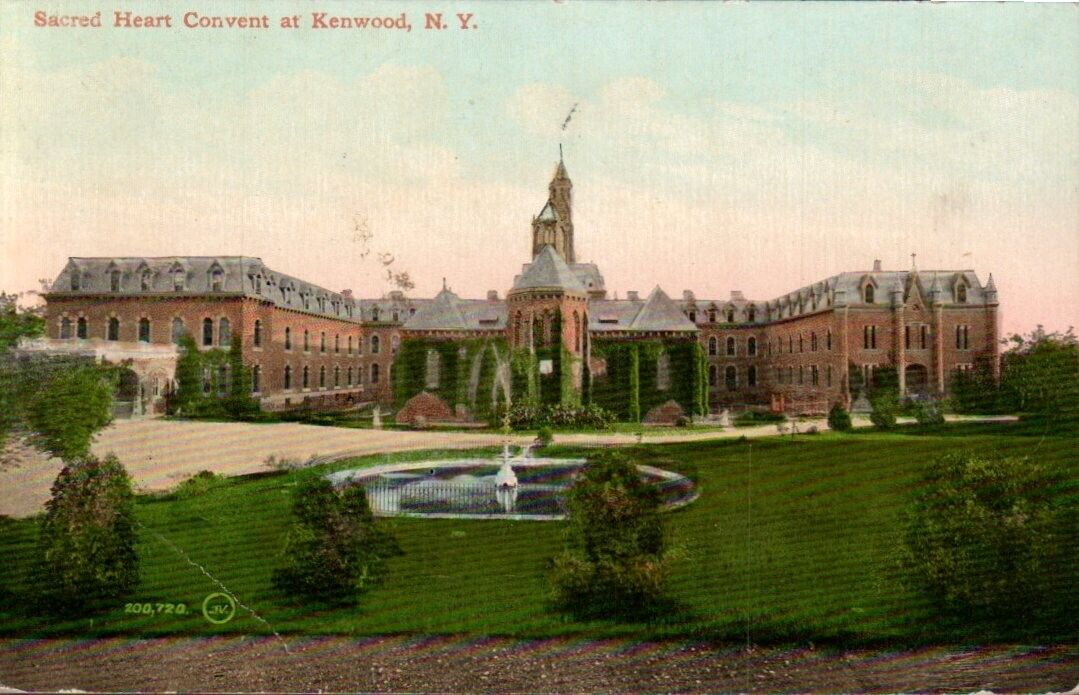 Postcard - Sacred Heart Convent, Kenwood, New York  Posted 1915  0599