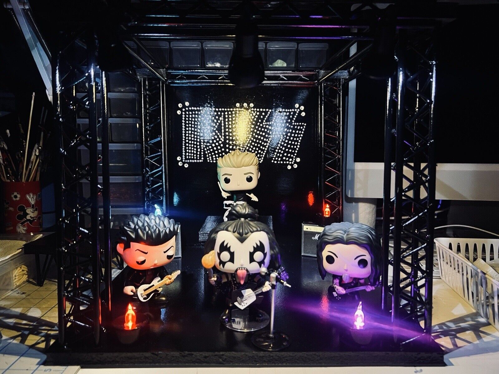 Custom Concert  Display stage for collectible figures (Funko Pops Not Included)