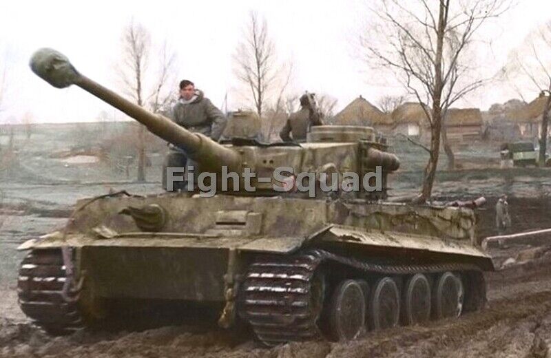 WW2 Picture Photo Ukraine 1943 German Tank Panzerkampfwagen VI Tigers AH 4187