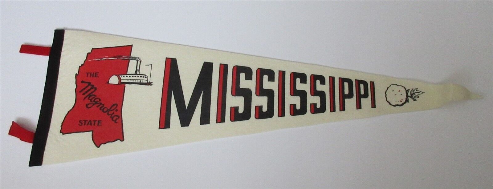 Vintage Mississippi Pennant The Magnolia State 