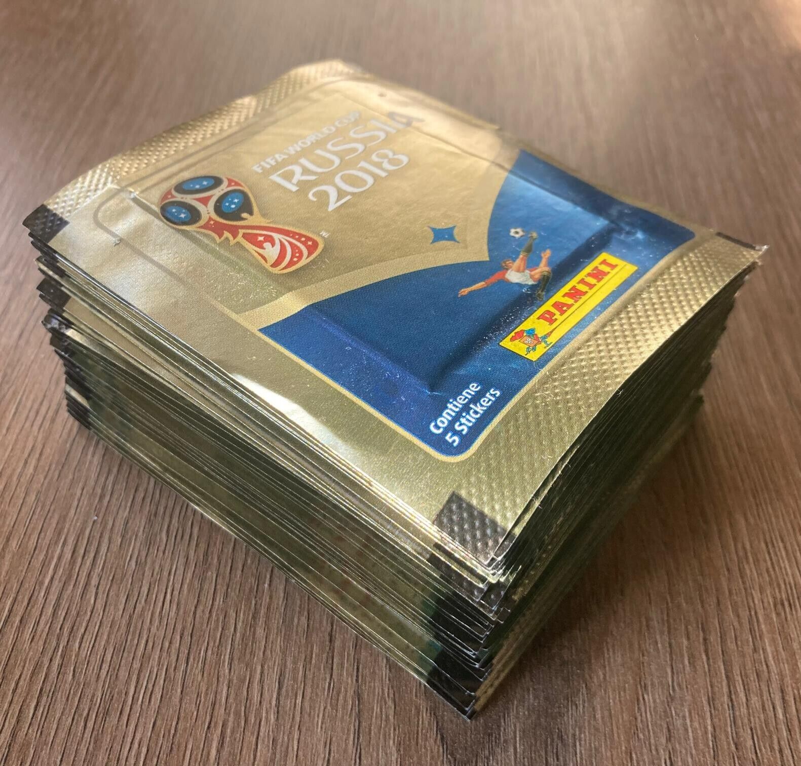Panini, World Cup Russia 2018, 50 bags, international version 670, packs, World Cup
