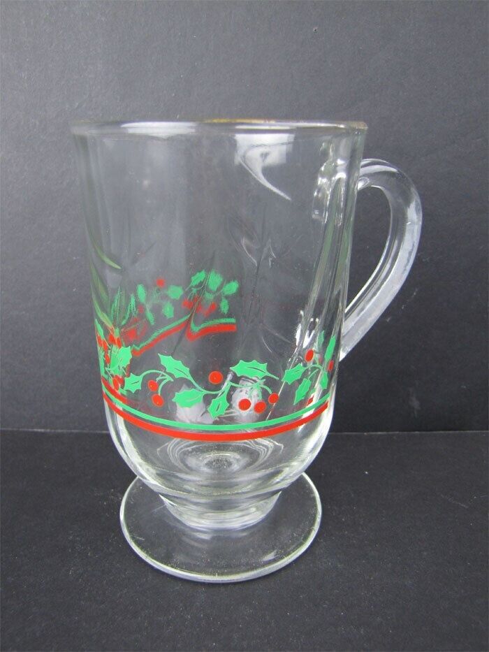 Vintage 1980s Arby\'s Irish Coffee Christmas Collection Glass Mug