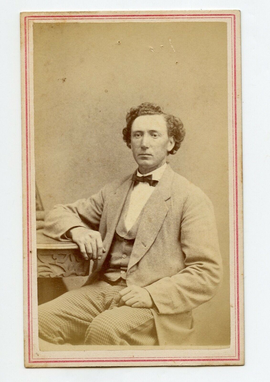 Prime minister MacDonald ? His double? CDV Photo by Wallace, Belleville Canada
