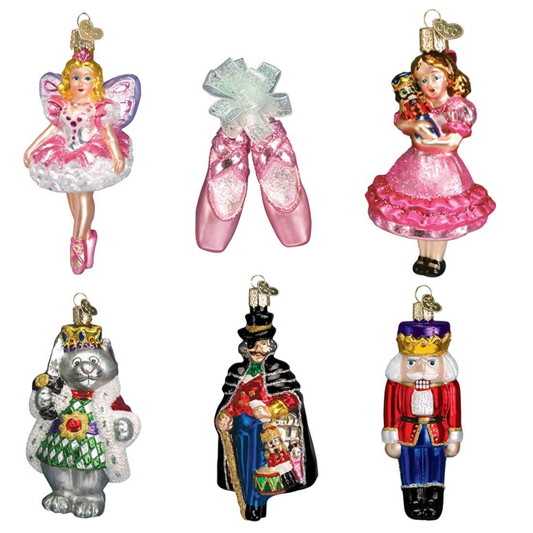 Old World Christmas Nutcracker Suite Collection Hanging Orn Set of 6 14013-OWC