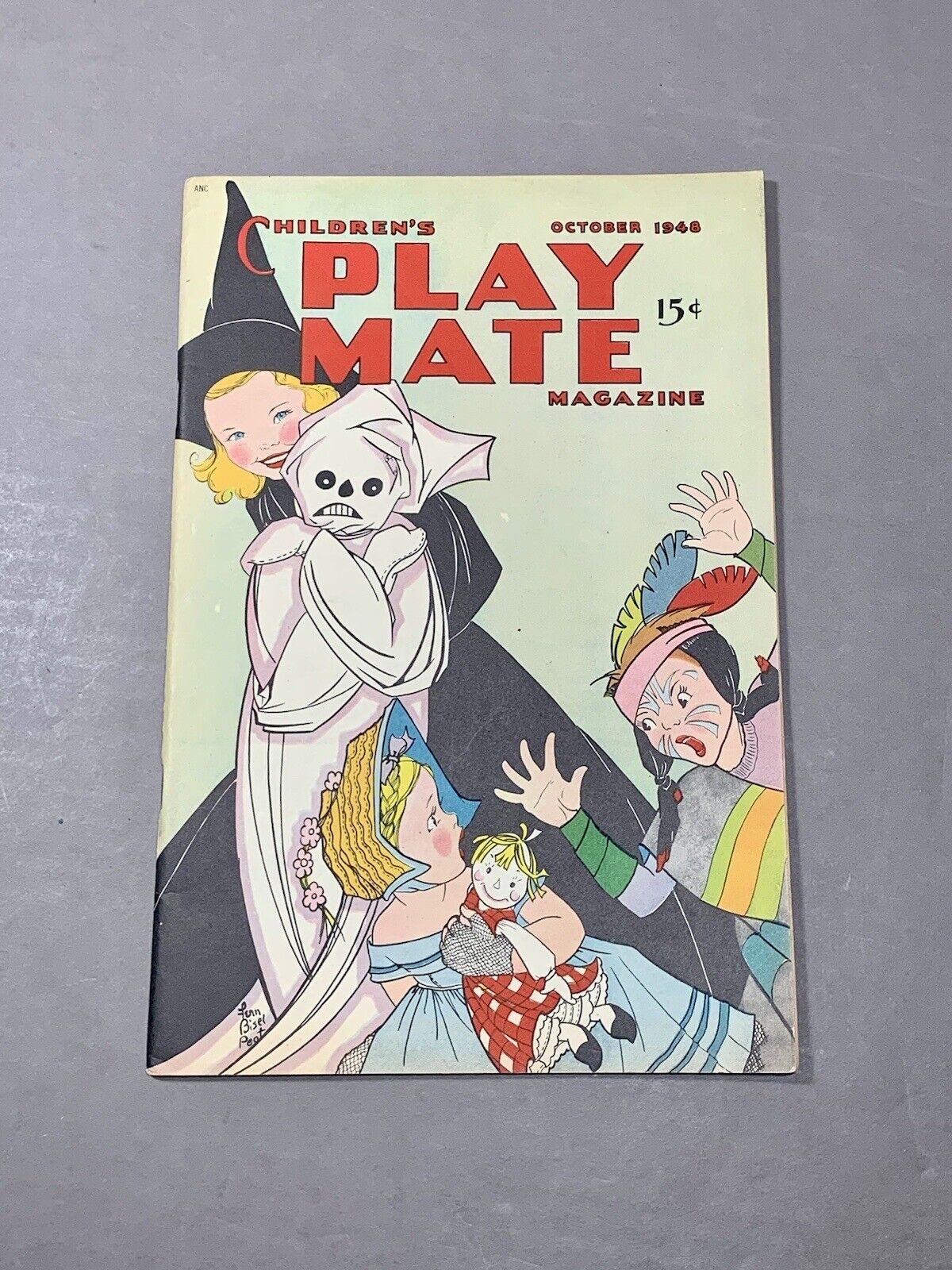Vintage Halloween Children\'s Playmate Magazine October 1948