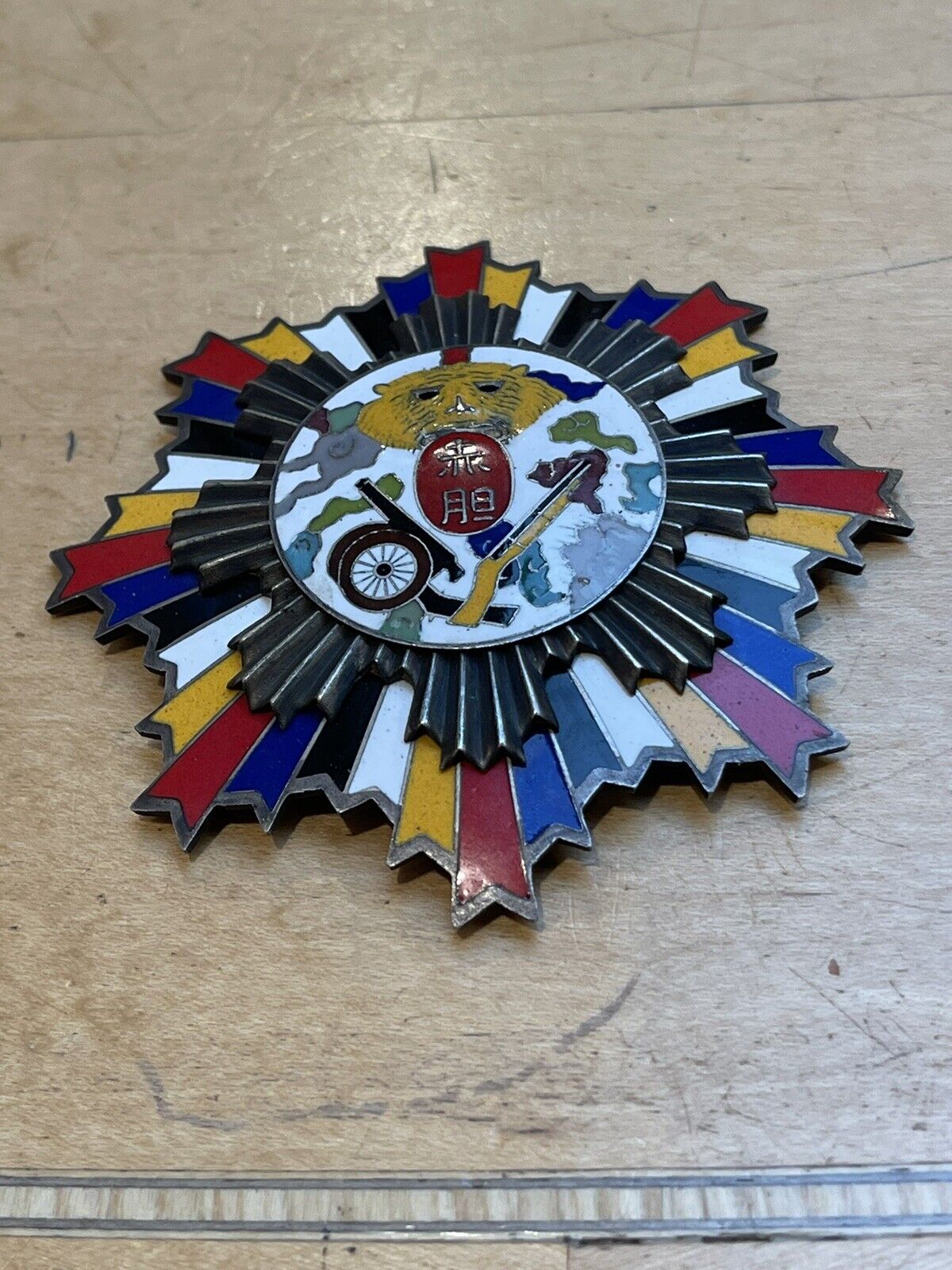 CHINA,ORDER OF BRAVERY,INSTITUTED 1935,BREAST STAR,DIM:90mm;WEIGHT:113.4grams