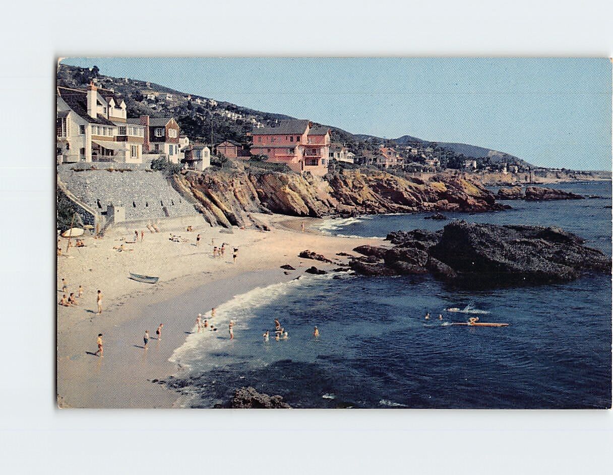 Postcard Shore Lines in Laguna Beach California USA