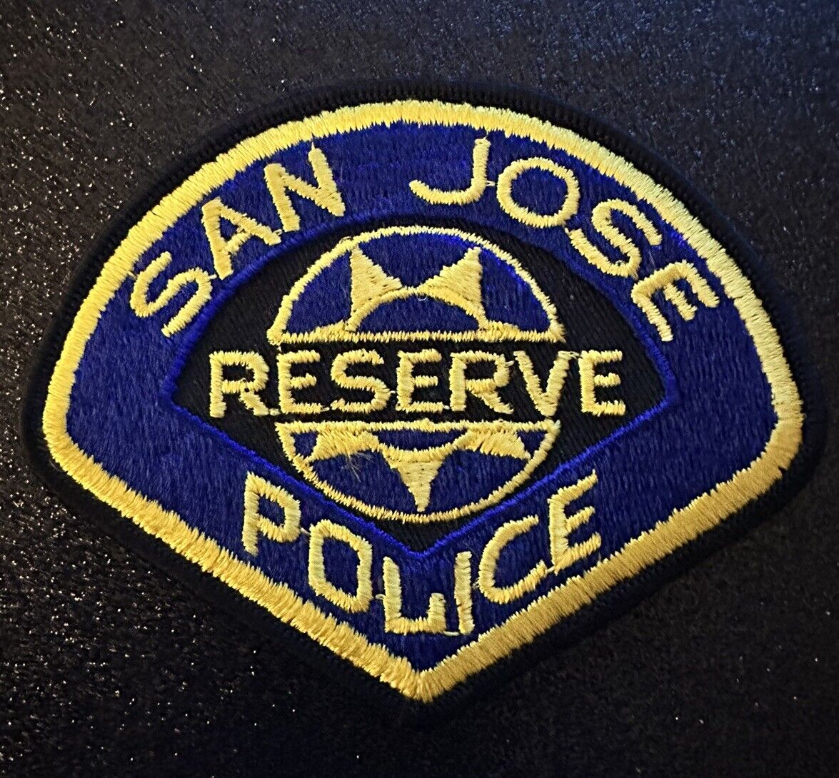 San Jose Reserve  Police Patch Santa Clara County California CA  ~ Vintage
